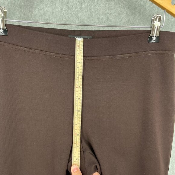 Eileen Fisher Ponte Knit Straight Leg Pull On Pant Size S Chocolate Brown Office - Picture 8 of 11